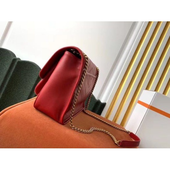 Replica Borsa media Saint Laurent Niki agnello rossa Riproduzione Fedele Borsa media Saint Laurent Niki agnello rossa imitazioni