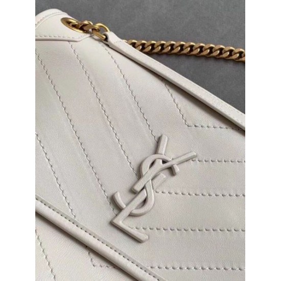 Replica Borsa media Saint Laurent Niki agnello bianca Riproduzione Fedele Borsa media Saint Laurent Niki agnello bianca imitazioni