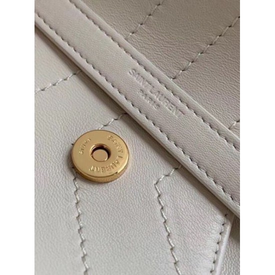 Replica Borsa media Saint Laurent Niki agnello bianca Riproduzione Fedele Borsa media Saint Laurent Niki agnello bianca imitazioni