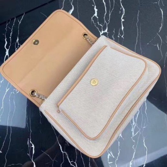 Replica Borsa media Saint Laurent Niki tela di cotone Riproduzione Fedele Borsa media Saint Laurent Niki tela di cotone imitazioni
