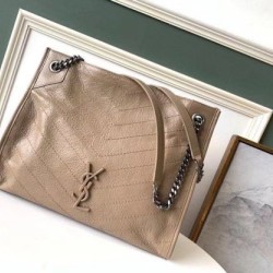 Replica Borsa shopping Saint Laurent Niki media sabbia Riproduzione Fedele Borsa shopping Saint Laurent Niki media sabbia imitazioni