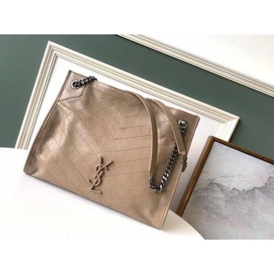 Replica Borsa shopping Saint Laurent Niki media sabbia Riproduzione Fedele Borsa shopping Saint Laurent Niki media sabbia imitazioni