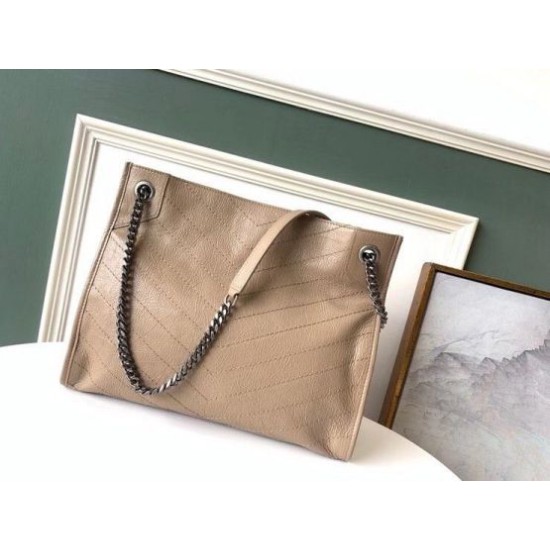 Replica Borsa shopping Saint Laurent Niki media sabbia Riproduzione Fedele Borsa shopping Saint Laurent Niki media sabbia imitazioni
