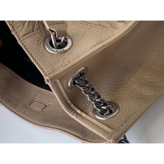 Replica Borsa shopping Saint Laurent Niki media sabbia Riproduzione Fedele Borsa shopping Saint Laurent Niki media sabbia imitazioni