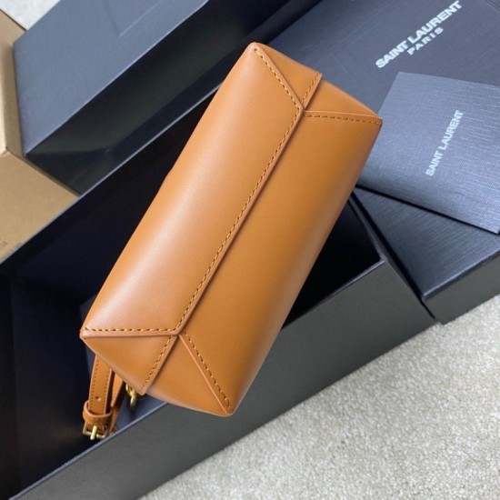 Replica Borsa shopping Saint Laurent Mini Toy vitello marrone Riproduzione Fedele Borsa shopping Saint Laurent Mini Toy vitello marrone imitazioni