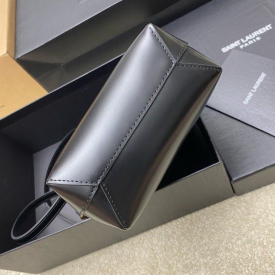 Replica Borsa shopping Saint Laurent Mini Toy vitello nera Riproduzione Fedele Borsa shopping Saint Laurent Mini Toy vitello nera imitazioni