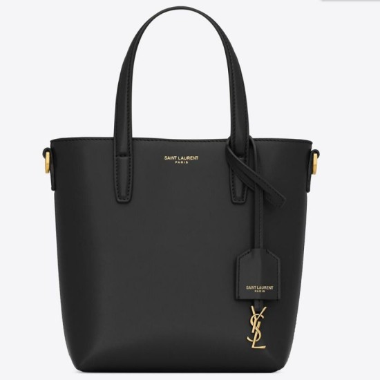 Replica Borsa shopping Saint Laurent Mini Toy vitello nera Riproduzione Fedele Borsa shopping Saint Laurent Mini Toy vitello nera imitazioni