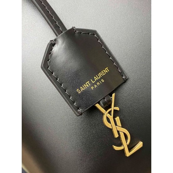 Replica Borsa shopping Saint Laurent Mini Toy vitello nera Riproduzione Fedele Borsa shopping Saint Laurent Mini Toy vitello nera imitazioni