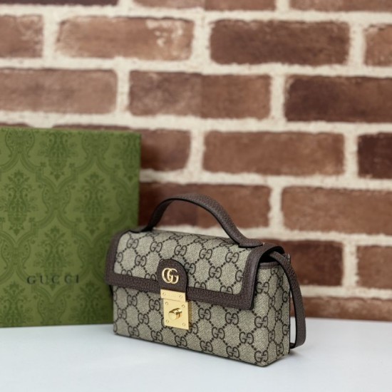 Replica Gucci 837466 Perfetta a tracolla maxi Softbit oversize in suede Marrone Imitazioni Replica Gucci 837466 Perfetta a tracolla maxi Softbit oversize in suede Marrone