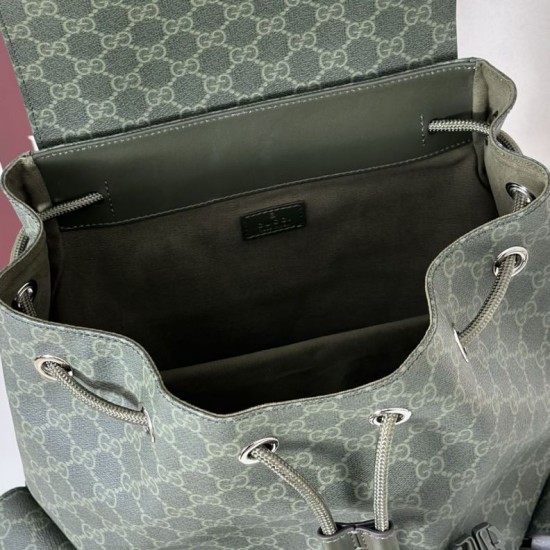 Replica Borse Firmate  a tracolla piccola Gucci GG Monogram 795479 Zaino in tessuto GG verde