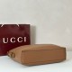 Replica Gucci 850546 850926 borsa tote grande Beatrix in morbida pelle liscia Marrone