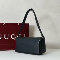 Replica Borsa a tracolla Gucci Half Horsebit Mini/media 860787 Pelle Granata Nero Imitazioni Replica Borsa a tracolla Gucci Half Horsebit Mini/media 860787 Pelle Granata Nero