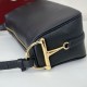 Replica Borsa a tracolla Gucci Half Horsebit Mini/media 860787 Pelle Granata Nero Imitazioni Replica Borsa a tracolla Gucci Half Horsebit Mini/media 860787 Pelle Granata Nero