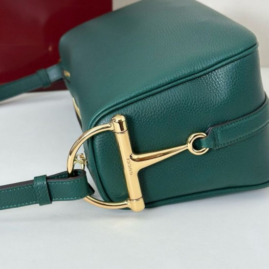 Replica Borse Alta Qualità a tracolla Gucci Half Horsebit Mini/media 860787 Pelle Granata Verde Imitazioni Replica Borse Alta Qualità a tracolla Gucci Half Horsebit Mini/media 860787 Pelle Granata Verde