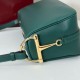 Replica Borse Alta Qualità a tracolla Gucci Half Horsebit Mini/media 860787 Pelle Granata Verde Imitazioni Replica Borse Alta Qualità a tracolla Gucci Half Horsebit Mini/media 860787 Pelle Granata Verde