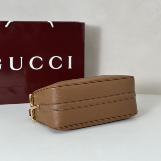 Replica Borse Imitazioni a tracolla Gucci Half Horsebit Mini/media 860787 Pelle Granata Marrone Imitazioni Replica Borse Imitazioni a tracolla Gucci Half Horsebit Mini/media 860787 Pelle Granata Marrone