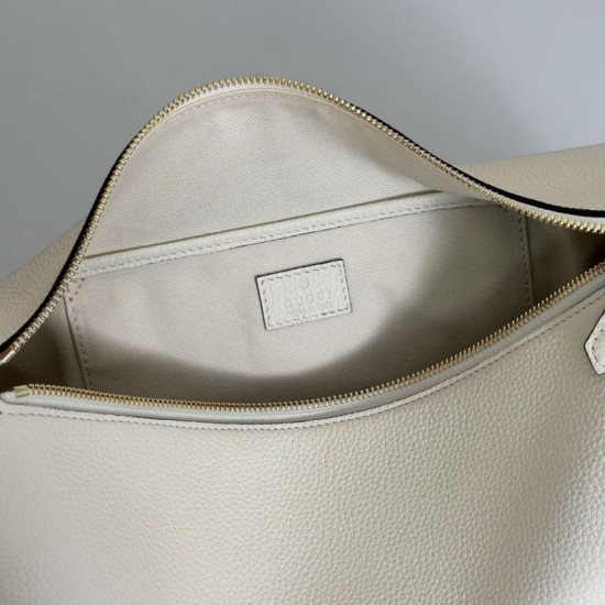 Replica Borsa a tracolla Gucci Half Horsebit Mini/media 860787 Pelle Granata Marrone