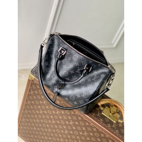 Replica Borsa da uomo Louis Vuitton Speedy Soft 30 M15102 Monogram Eclipse Imitazioni Replica Borsa da uomo Louis Vuitton Speedy Soft 30 M15102 Monogram Eclipse