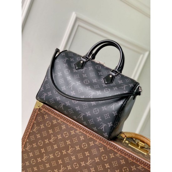 Replica Borsa da uomo Louis Vuitton Speedy Soft 30 M15102 Monogram Eclipse Imitazioni Replica Borsa da uomo Louis Vuitton Speedy Soft 30 M15102 Monogram Eclipse