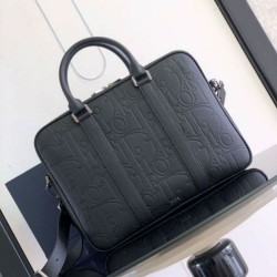 Riproduzione Fedele Imitazione Cartella Dior con cerniera Nero Gravity imitazioni