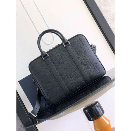 Riproduzione Fedele Imitazione Cartella Dior con cerniera Nero Gravity imitazioni