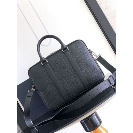 Riproduzione Fedele Imitazione Cartella Dior con cerniera Nero Gravity imitazioni