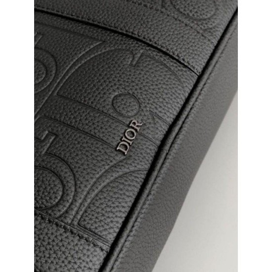 Riproduzione Fedele Imitazione Cartella Dior con cerniera Nero Gravity imitazioni