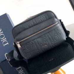 Riproduzione Fedele Borsa a tracolla con cerniera Dior Rider 2.0 nera Gravity imitazioni