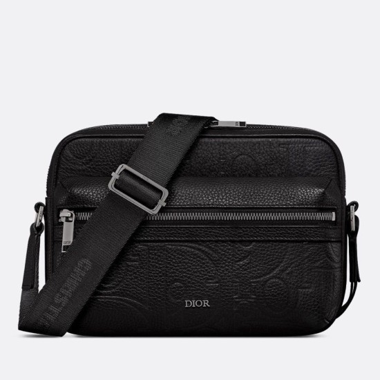 Replica Borsa a tracolla con cerniera Dior Rider 2.0 nera Gravity Riproduzione Fedele Borsa a tracolla con cerniera Dior Rider 2.0 nera Gravity imitazioni