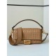Replica Borse media Fendi Baguette in nappa beige FF Riproduzione Fedele Borse Replica media Fendi Baguette in nappa beige FF imitazioni