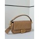 Replica Borse media Fendi Baguette in nappa beige FF Riproduzione Fedele Borse Replica media Fendi Baguette in nappa beige FF imitazioni