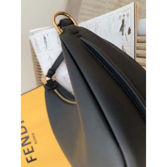Replica Fendi Fendigraphy Piccola Borse Hobo Nero Riproduzione Fedele Fendi Fendigraphy Piccola Borse Replica Hobo Nero imitazioni