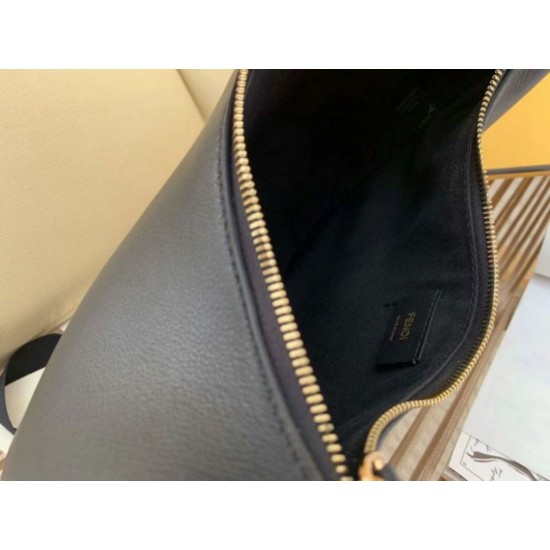 Replica Fendi Fendigraphy Piccola Borse Hobo Nero Riproduzione Fedele Fendi Fendigraphy Piccola Borse Replica Hobo Nero imitazioni