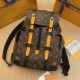 Replica Zaino Louis Vuitton Christopher MM Monogramma Tela Macassar M46686 Riproduzione Fedele Zaino Louis Vuitton Christopher MM Monogramma Tela Macassar M46686 imitazioni