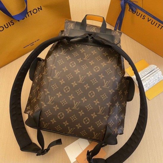 Replica Zaino Louis Vuitton Christopher MM Monogramma Tela Macassar M46686 Riproduzione Fedele Zaino Louis Vuitton Christopher MM Monogramma Tela Macassar M46686 imitazioni