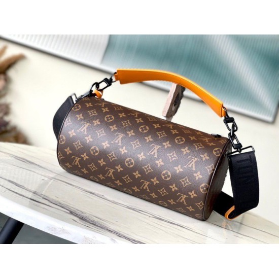 Riproduzione Fedele Polochon morbido LV MM Borsa Replica M46691 imitazioni