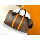 Replica Louis Vuitton Keepall Bandouliere 45 Borsa Tela Monogram Macassar M46703 Riproduzione Fedele Louis Vuitton Keepall Bandouliere 45 Borsa Tela Monogram Macassar M46703 imitazioni