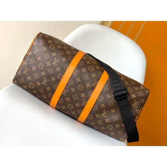 Replica Louis Vuitton Keepall Bandouliere 45 Borsa Tela Monogram Macassar M46703 Riproduzione Fedele Louis Vuitton Keepall Bandouliere 45 Borsa Tela Monogram Macassar M46703 imitazioni