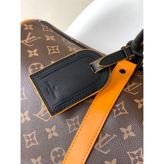 Replica Louis Vuitton Keepall Bandouliere 45 Borsa Tela Monogram Macassar M46703 Riproduzione Fedele Louis Vuitton Keepall Bandouliere 45 Borsa Tela Monogram Macassar M46703 imitazioni