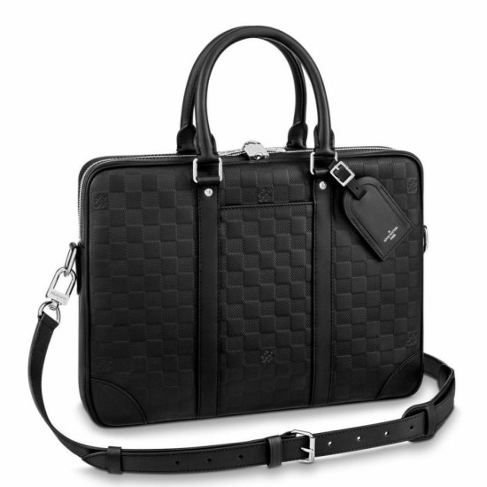 Replica Louis Vuitton Porte Documents Voyage PM Damier Infini N40444 Riproduzione Fedele Louis Vuitton Porte Documents Voyage PM Damier Infini N40444 imitazioni