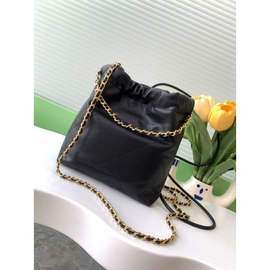 Replica Borsa Mini Chanel 22 Pelle di Vitello Lucida AS3980 Nera Imitazioni Replica Borsa Mini Chanel 22 Pelle di Vitello Lucida AS3980 Nera