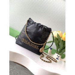 Mini Chanel 22 Pelle di Vitello Lucida AS3980 Nera