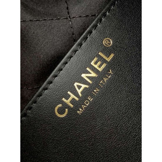 Replica Borsa Mini Chanel 22 Pelle di Vitello Lucida AS3980 Nera Imitazioni Replica Borsa Mini Chanel 22 Pelle di Vitello Lucida AS3980 Nera