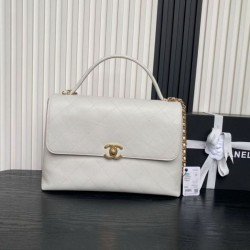 Replica Borse Imitazioni Maxi Flap Chanel Con Manico Superiore AS5543 Bianca