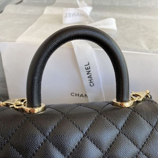 Replica Borsa a Mano Chanel con Manico Superiore AS2215 Nera Imitazioni Replica Borsa a Mano Chanel con Manico Superiore AS2215 Nera
