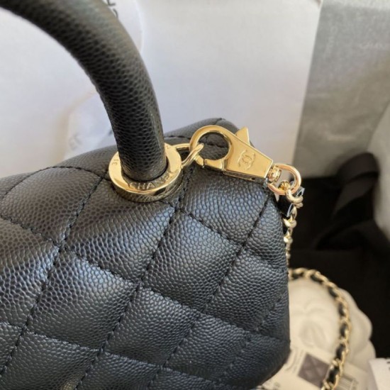 Replica Borsa a Mano Chanel con Manico Superiore AS2215 Nera Imitazioni Replica Borsa a Mano Chanel con Manico Superiore AS2215 Nera