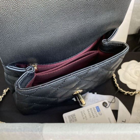 Replica Borsa a Mano Chanel con Manico Superiore AS2215 Nera Imitazioni Replica Borsa a Mano Chanel con Manico Superiore AS2215 Nera