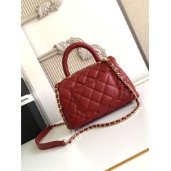 Borse a Mano Chanel con Manico Superiore AS2215 Rosso