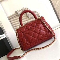 Replica Borse Alta Qualità a Mano Chanel con Manico Superiore AS2215 Rosso Imitazioni Replica Borse Alta Qualità a Mano Chanel con Manico Superiore AS2215 Rosso