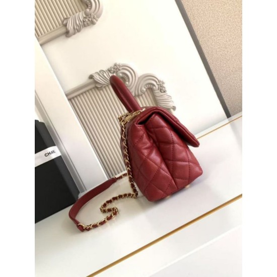 Replica Borse Alta Qualità a Mano Chanel con Manico Superiore AS2215 Rosso Imitazioni Replica Borse Alta Qualità a Mano Chanel con Manico Superiore AS2215 Rosso